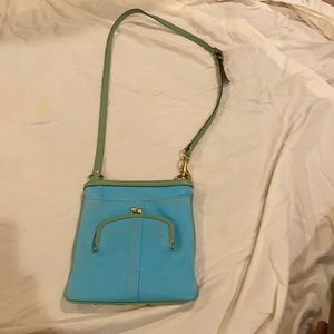 Coach blue crossbody